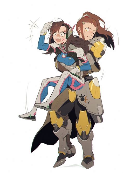 r34 overwatch|D.va & Brigitte